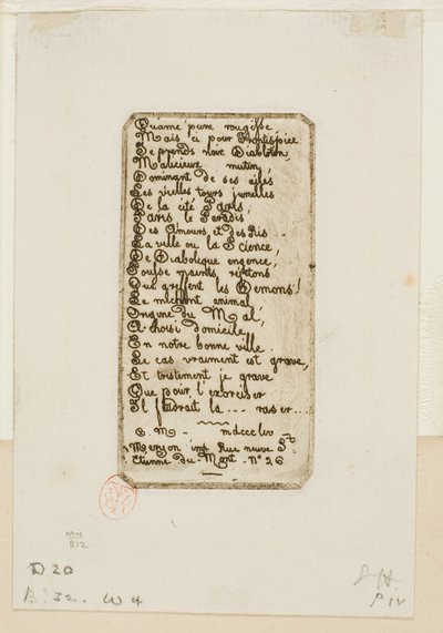 Que el alma pura gima... de Charles Meryon