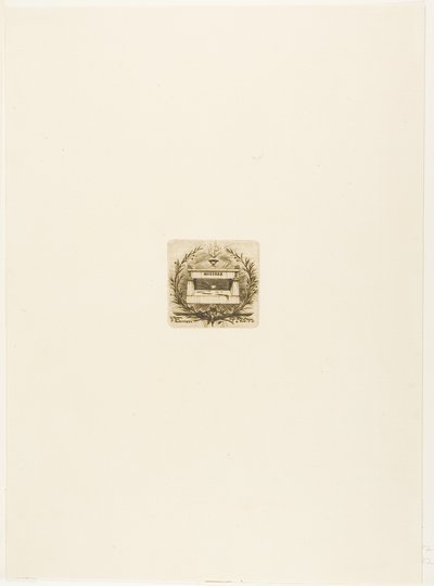 Tumba de Molière, cementerio del Père-Lachaise, París de Charles Meryon