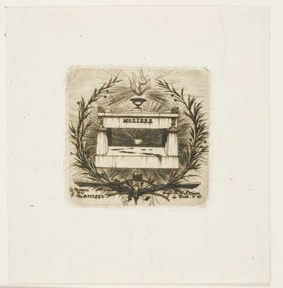 Tumba de Molière, cementerio del Père-Lachaise, París de Charles Meryon