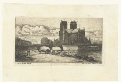 Nuestra Señora en Parijs
El ábside de Notre-Dame
Grabados sobre París (título de la serie) de Charles Meryon