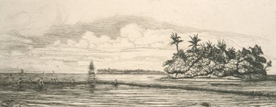 Oceanía, islotes en Uvea de Charles Meryon