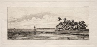 Oceanía: Pesca cerca de Islas con Palmas en el Grupo Uea o Wallis, 1845 de Charles Meryon