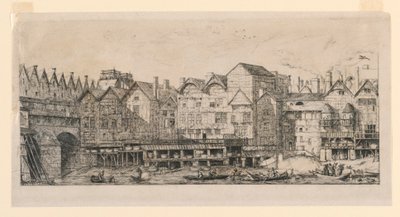 Parte de la Ciudad hacia el Final del Siglo XVII de Charles Meryon