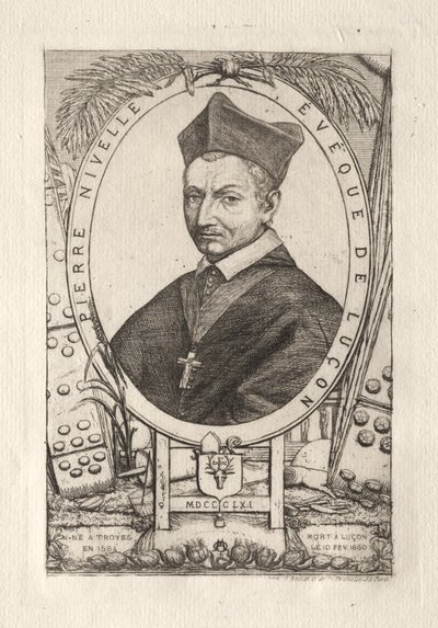 Pierre Nivelle, Obispo de Luçon de Charles Meryon