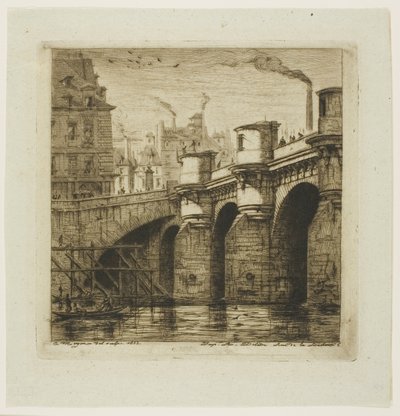 Pont-Neuf, París de Charles Meryon