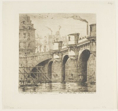 Pont-Neuf, París de Charles Meryon