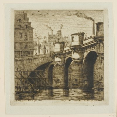 Pont-Neuf, París de Charles Meryon