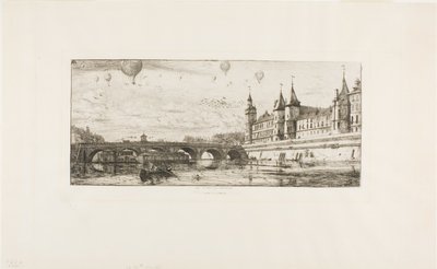 Pont-au-Change, París de Charles Meryon