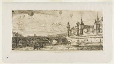 Pont-au-Change, París de Charles Meryon