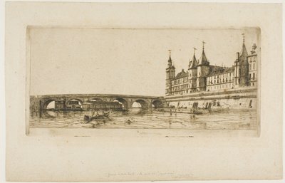 Pont-au-Change, París de Charles Meryon