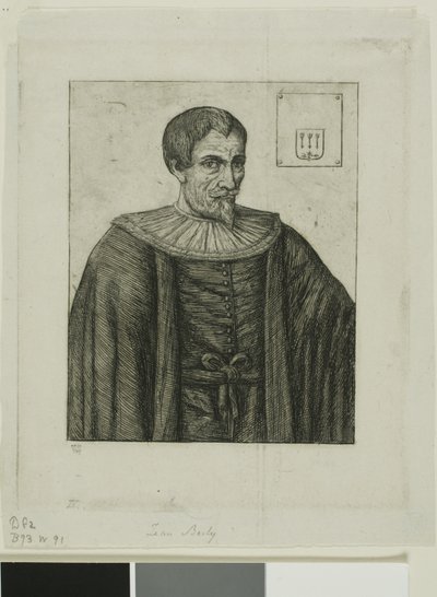 Retrato de Jean Besly, historiador de Charles Meryon