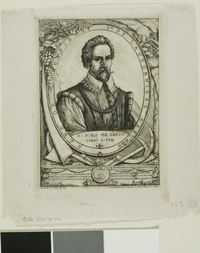 Retrato de René de Laudonnière Sablais (de Burdigale) de Charles Meryon