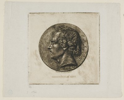 Retrato del poeta Evariste Boulay-Paty de Charles Meryon