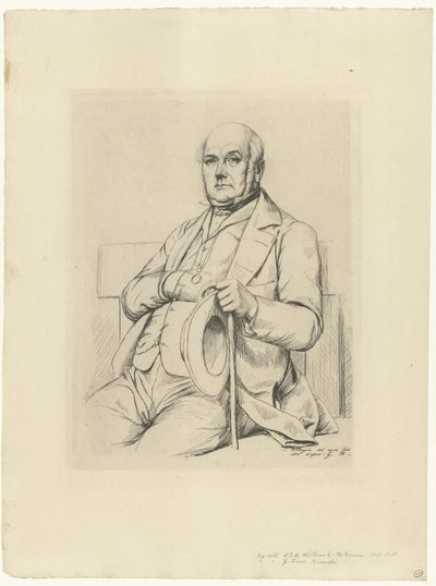 Portret van Casimir Le Conte de Charles Meryon