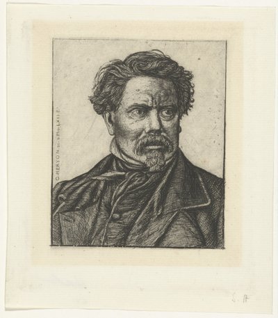 Retrato del historiador Benjamin Fillon de Charles Meryon