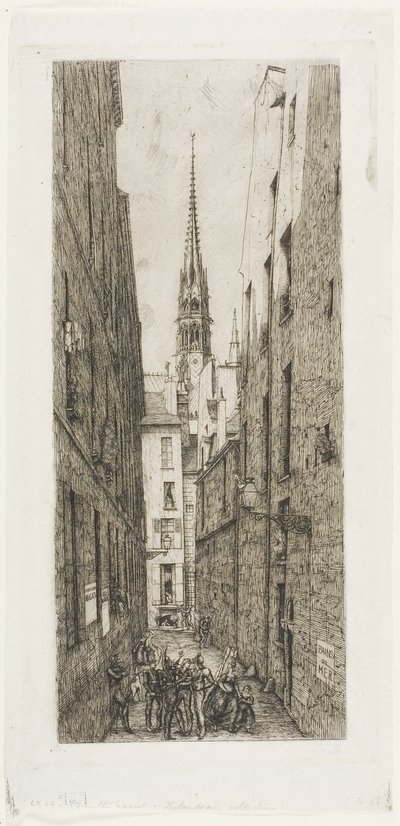 Calle de los Cantores, París de Charles Meryon