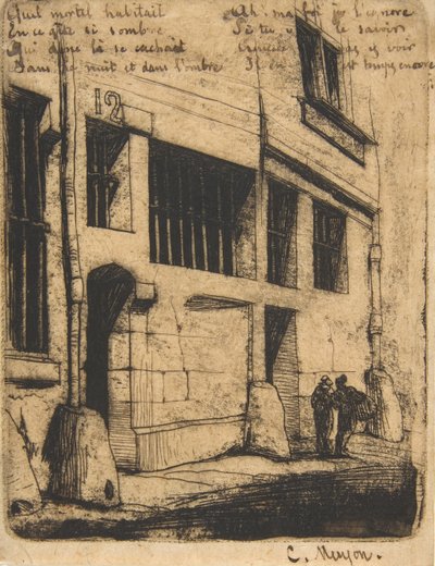 Rue des Mauvais Garçons, París, 1854 de Charles Meryon
