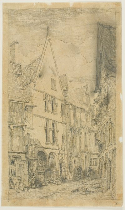 Rue des Toiles, Bourges de Charles Meryon
