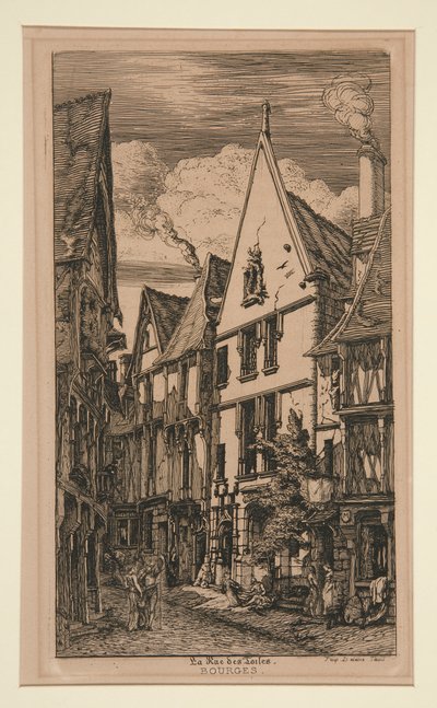 Calle de las telas, ? burgos de Charles Meryon