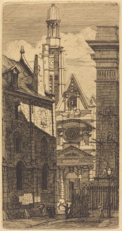 Saint-Etienne-du-Mont, París de Charles Meryon