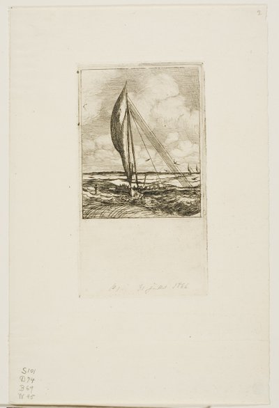 Proa de navegación rápida, Archipiélago Mulgrave, Oceanía de Charles Meryon