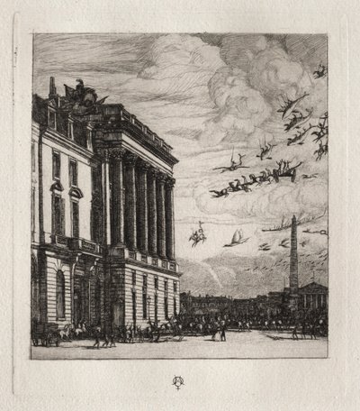 El Almirantazgo, París de Charles Meryon