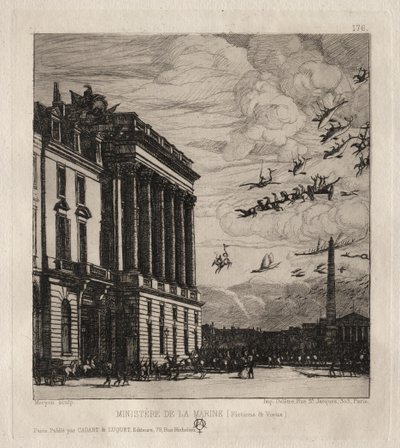 El Almirantazgo, París, 1865 de Charles Meryon