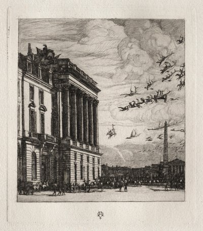 El Almirantazgo, París, 1865 de Charles Meryon