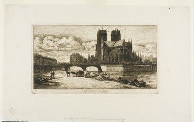 El ábside de Notre-Dame, París de Charles Meryon