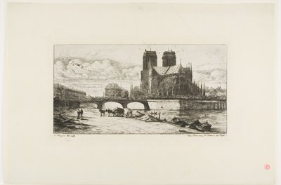 El ábside de Notre-Dame, París de Charles Meryon