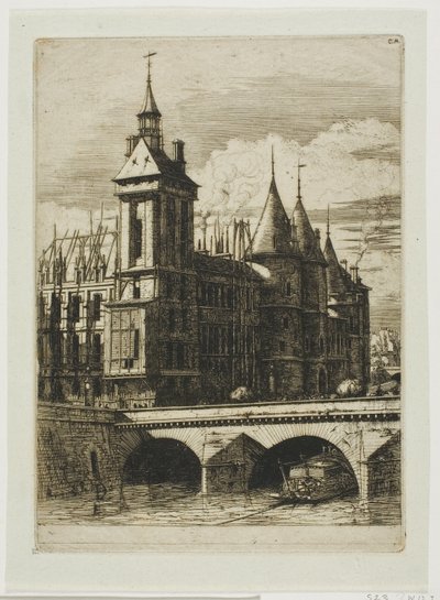 La Torre del Reloj, París de Charles Meryon
