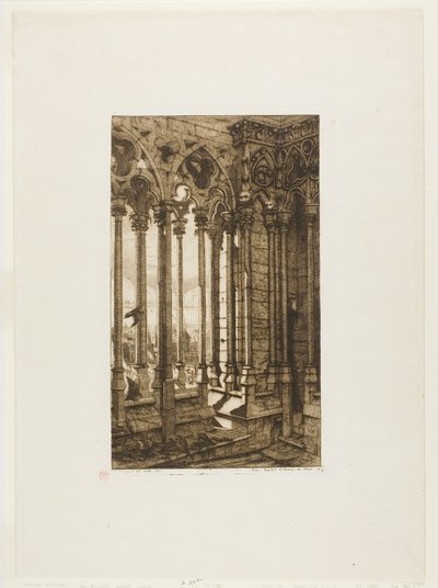 La galería de Notre-Dame, París de Charles Meryon