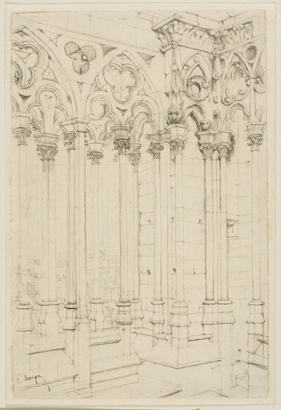 Galería de Notre-Dame, París de Charles Meryon