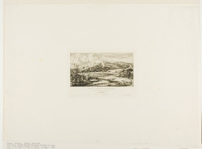 La Pequeña Colonia Francesa en Akaroa, 1845 de Charles Meryon