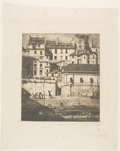 El depósito de cadáveres, París de Charles Meryon