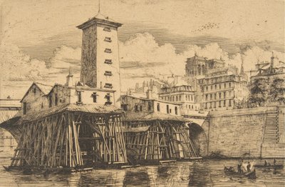 La Bomba de Notre-Dame, París, 1852 de Charles Meryon