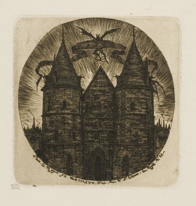 La vieja puerta del Palacio de Justicia, París de Charles Meryon