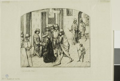 El Impresor Valère Maxime siendo Presentado al Rey Luis XI de Charles Meryon