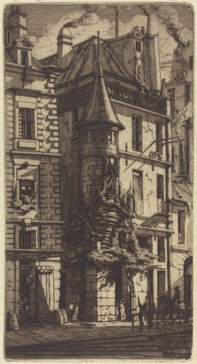 Tourelle de la Rue de la Tixéranderie, París de Charles Meryon