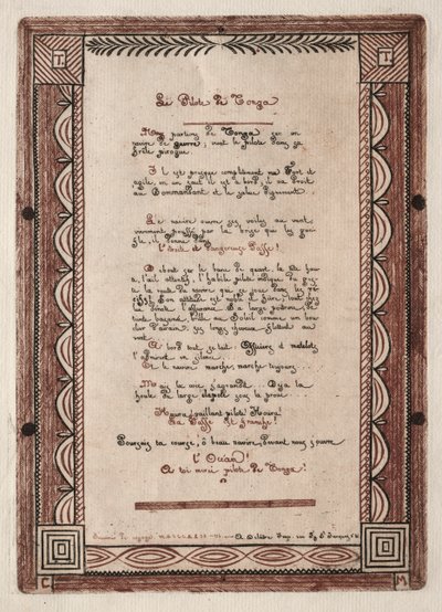 Versos al Piloto de Tonga de Charles Meryon