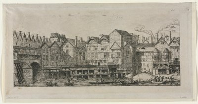 Vista de parte de la ciudad de París hacia el final del siglo XVII, 1861 de Charles Meryon