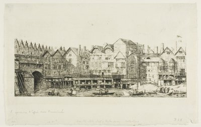 Vista de una parte de la ciudad de París hacia el final del siglo XVII de Charles Meryon