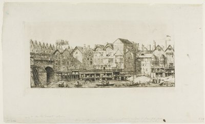 Vista de Parte de la Ciudad de París hacia el Final del Siglo XVII de Charles Meryon