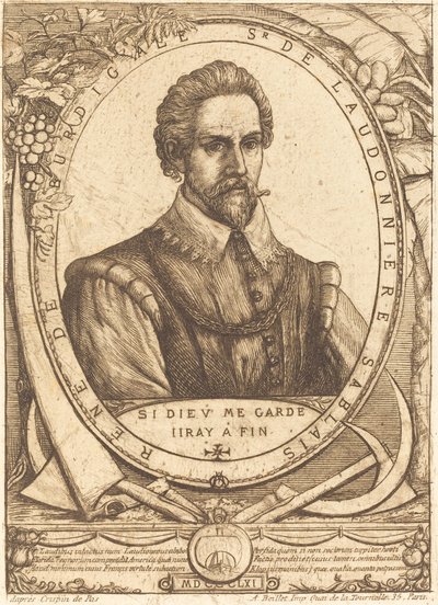 René Laudonnière Sablais (De Burdigale) de Charles Meryon after Crispijn de Passe I