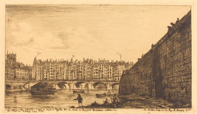 Le Pont-au-Change, París, hacia 1784 de Charles Meryon after Victor Jean Nicolle