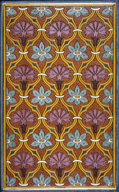Cubierta interior con diseño floral de Charles Meunier