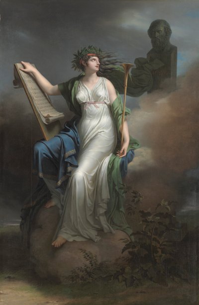 Calíope, musa de la poesía épica de Charles Meynier
