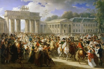 Francés: Entrée de Napoléon à Berlin. 27 octobre 1806 Entrada de Napoleón I en Berlín, 27 de octubre de 1806 de Charles Meynier
