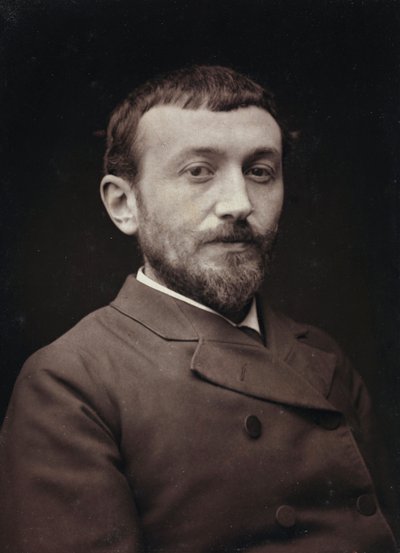 Album Artistique et Biographique, 5me année, Salon 1885; retrato del pintor francés Alfred-Henri Bramtot (1852-1894) de Charles Michelez