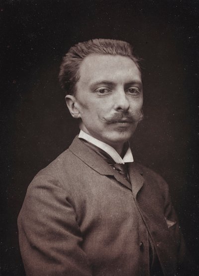Album Artistique et Biographique, 5me année, Salon 1885; retrato del pintor francés Alfred Paul Marie de Richemont (1857-1911) de Charles Michelez
